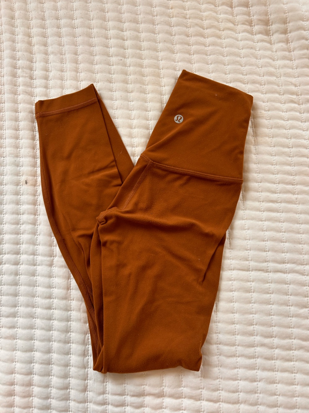 lululemon Burnt Orange Align Leggings 0/25”